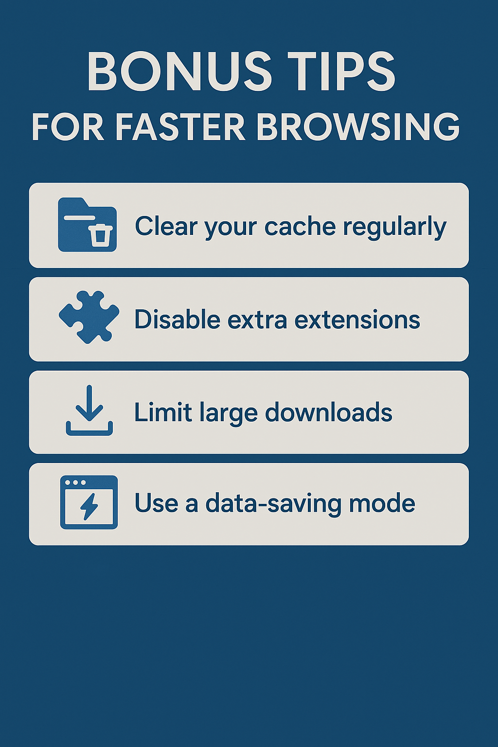 Bonus Tips for Faster Browsing
