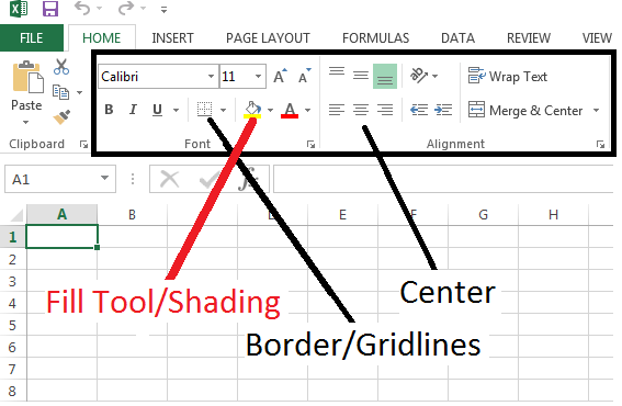 basic excel format 