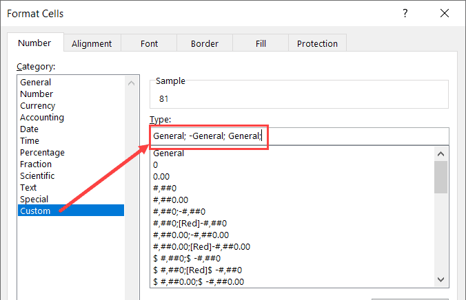 Number Formatting in Excel