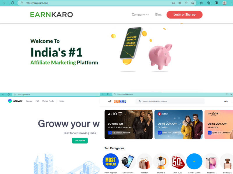 Cashback, Referral, and Shopping Apps