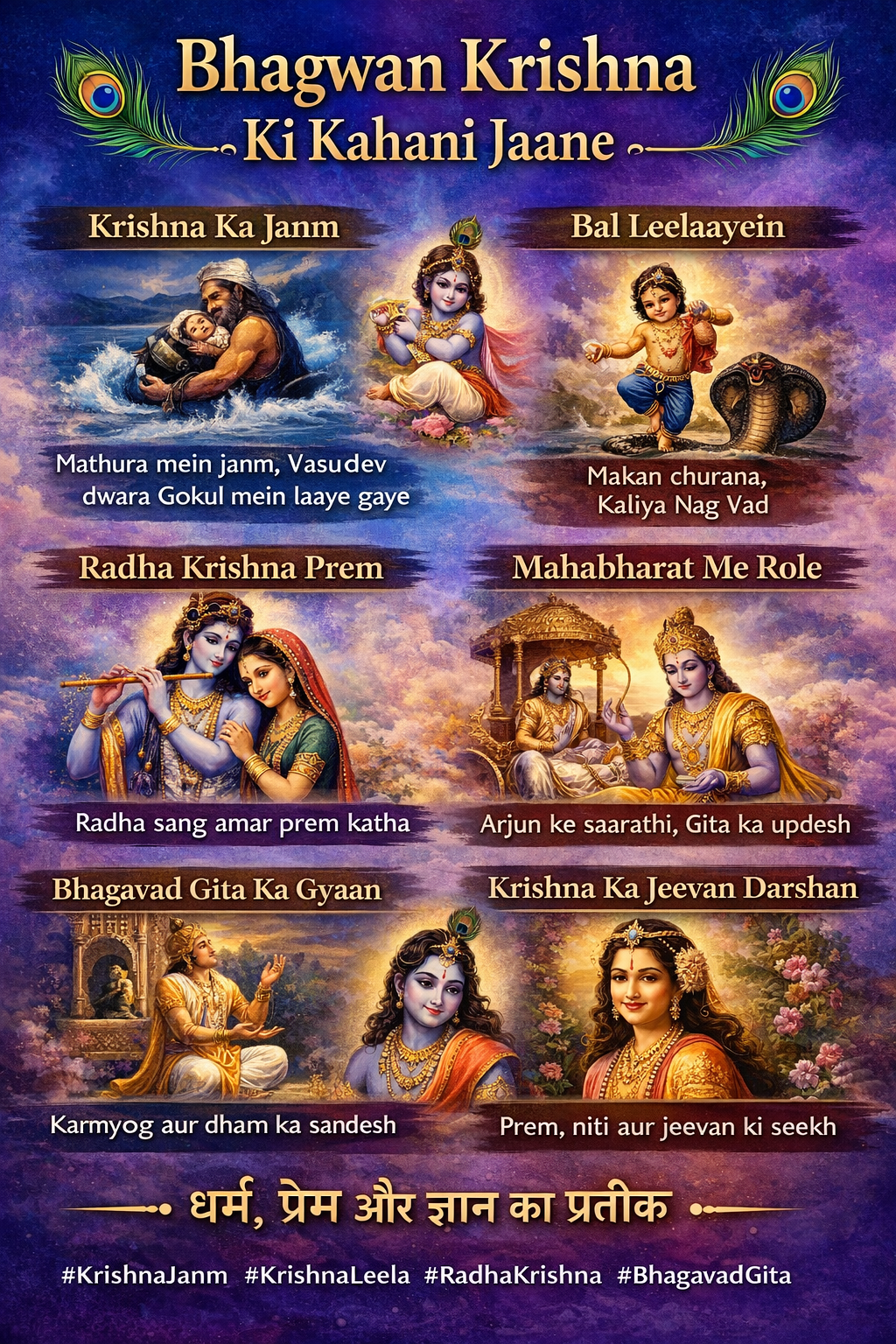 भगवान कृष्ण का जन्म और देवकी-वसुदेव की कथा