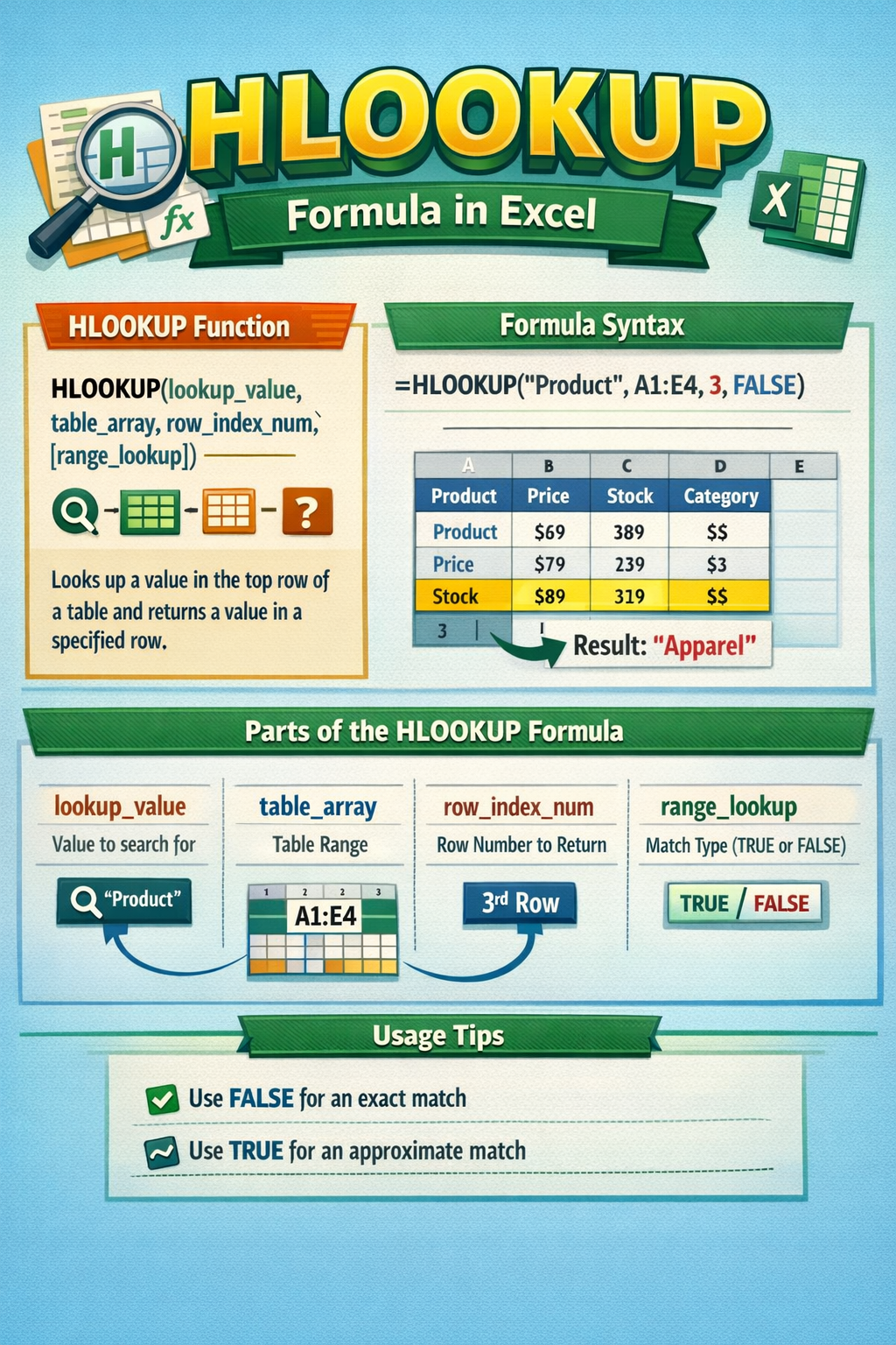 What Is the HLOOKUP Formula in Excel and Why It Matters