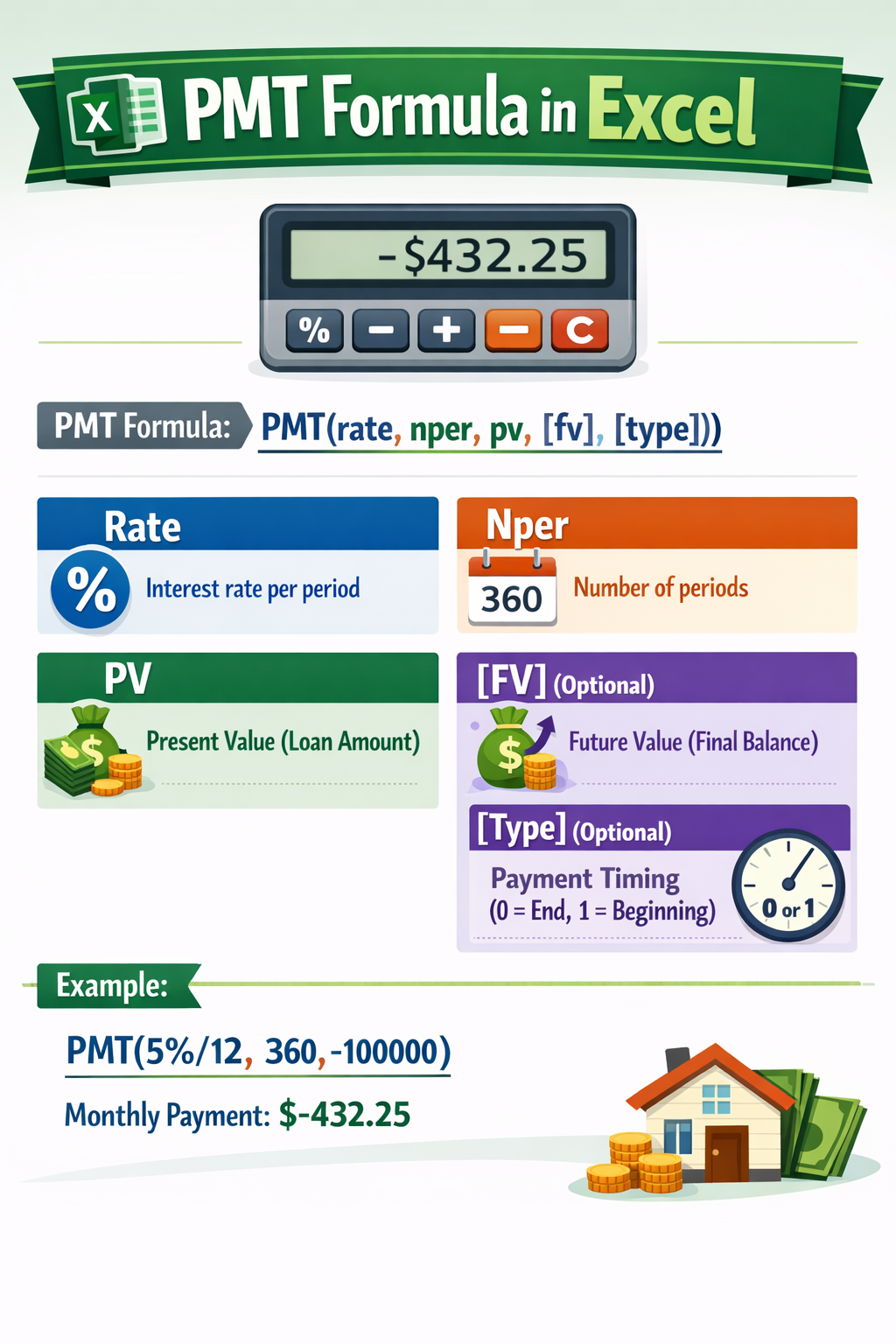 PMT Formula in Excel