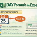 DAY Formula in Excel: How to Extract Day from a Date Easily