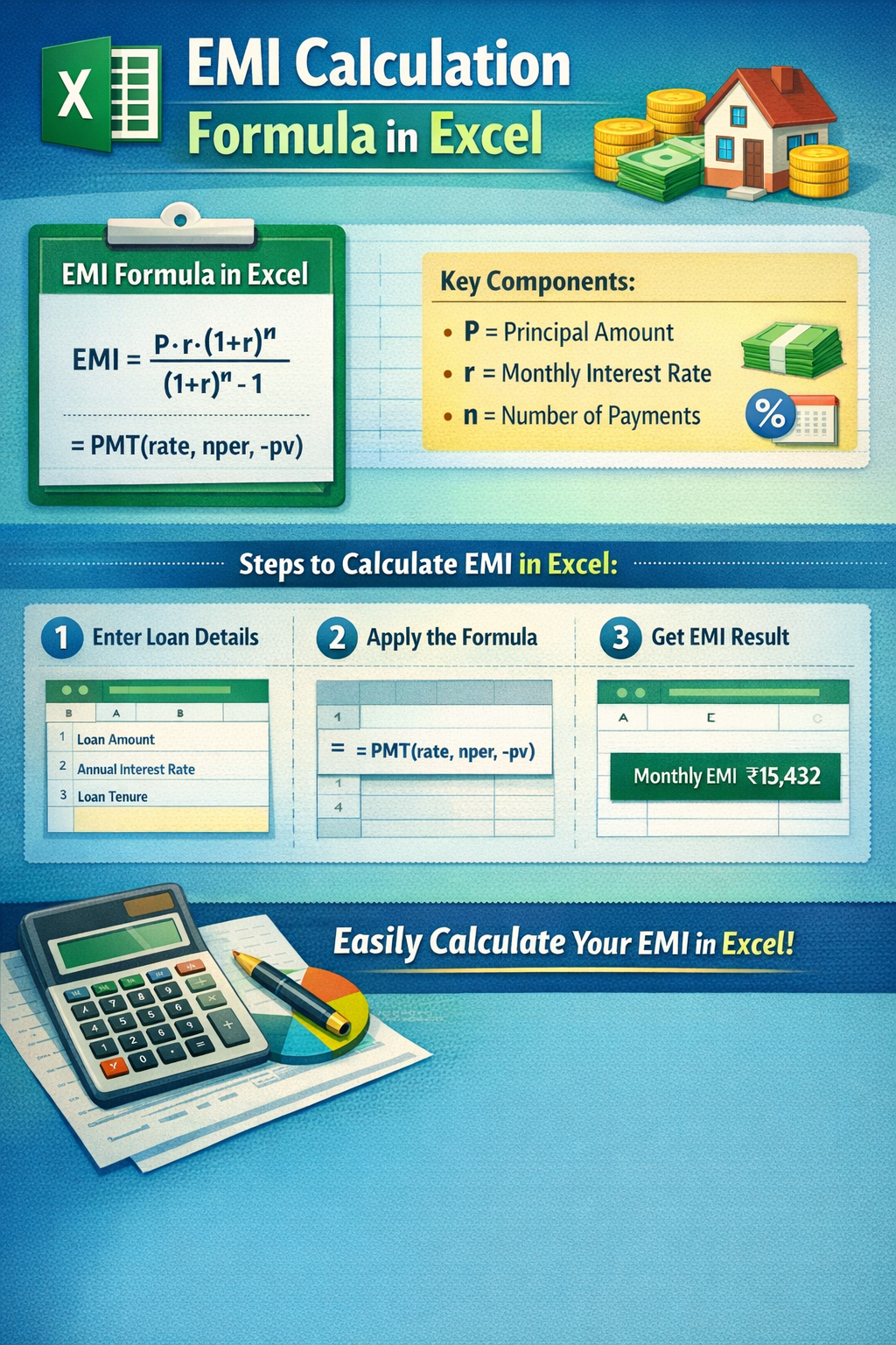 EMI Calculation Formula in Excel Explained Clearly