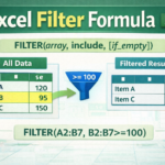 Excel filter formula