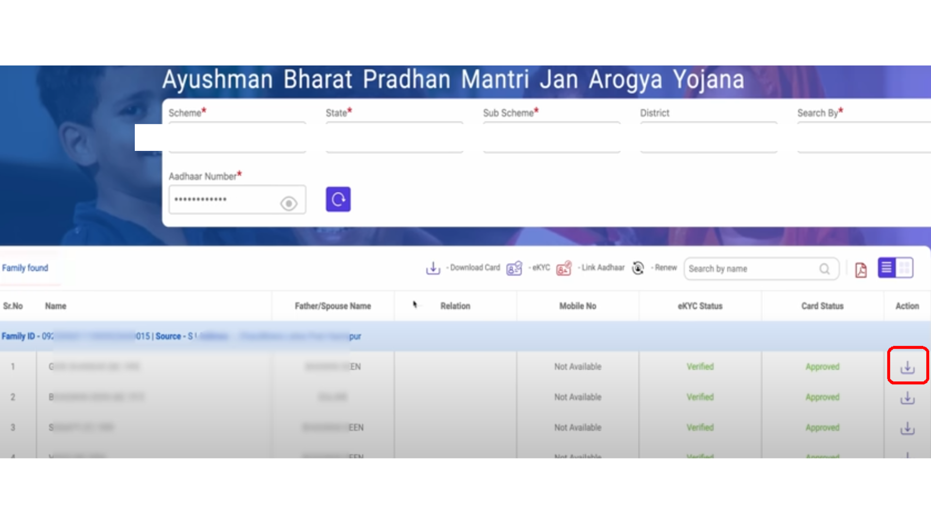 download ayushman card